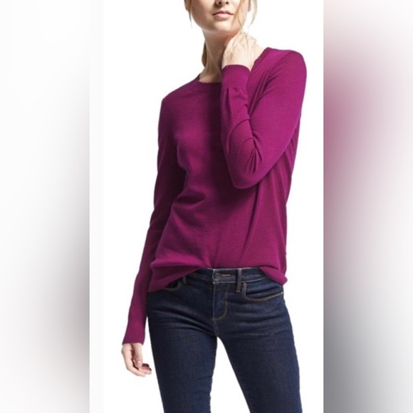 Banana Republic extra fine merino sweater SZ LG - Picture 1 of 6